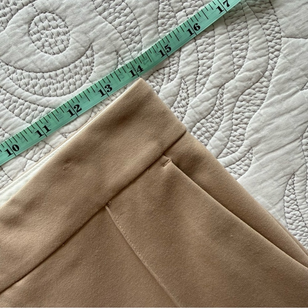 Tailored High-Rise Wide-Leg Pants in Camel/Tailored Beautiful luxury slacks!! - Picture 12 of 16